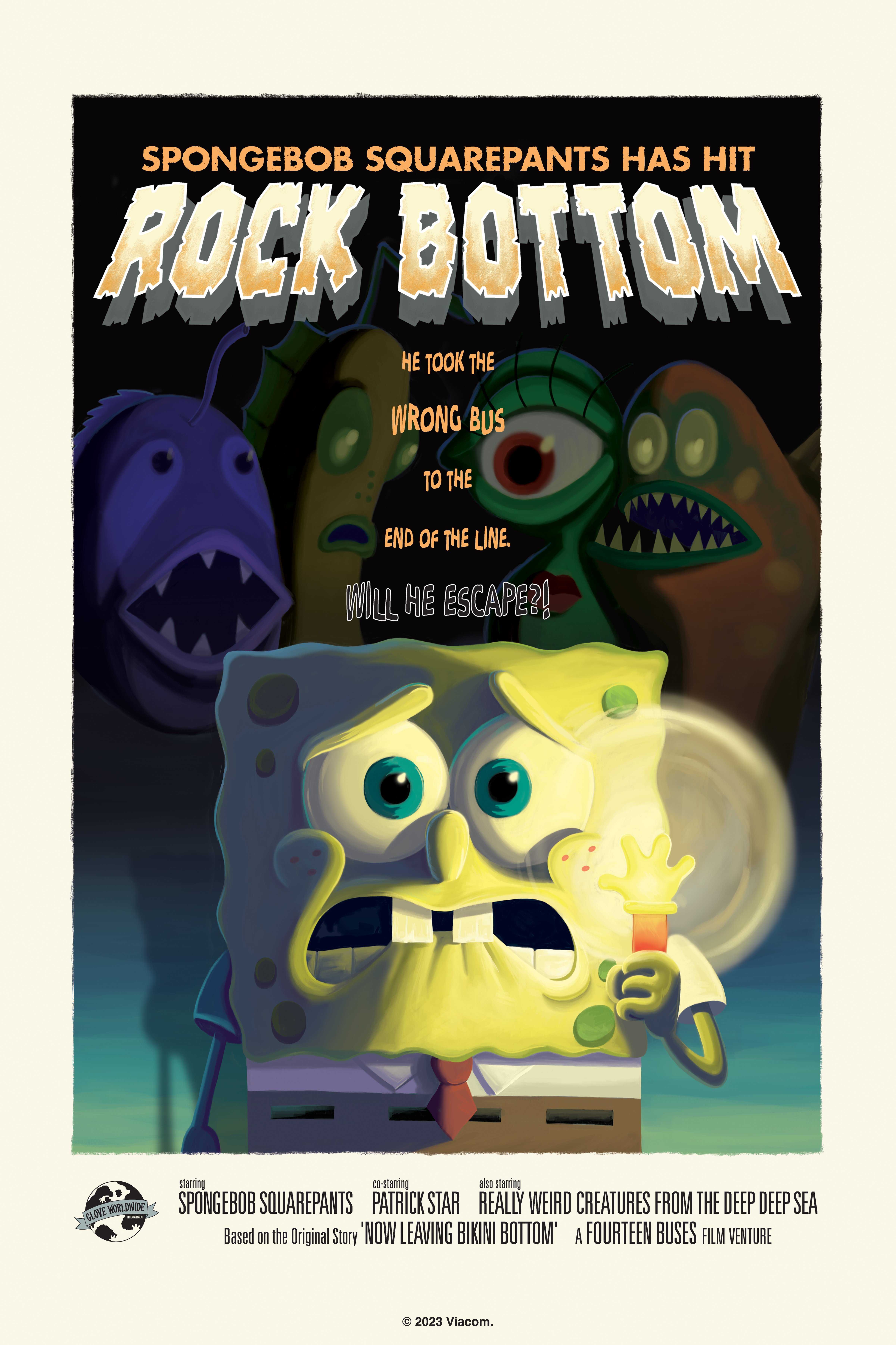 SpongeBob SquarePants Rock Bottom Poster, , hi-res