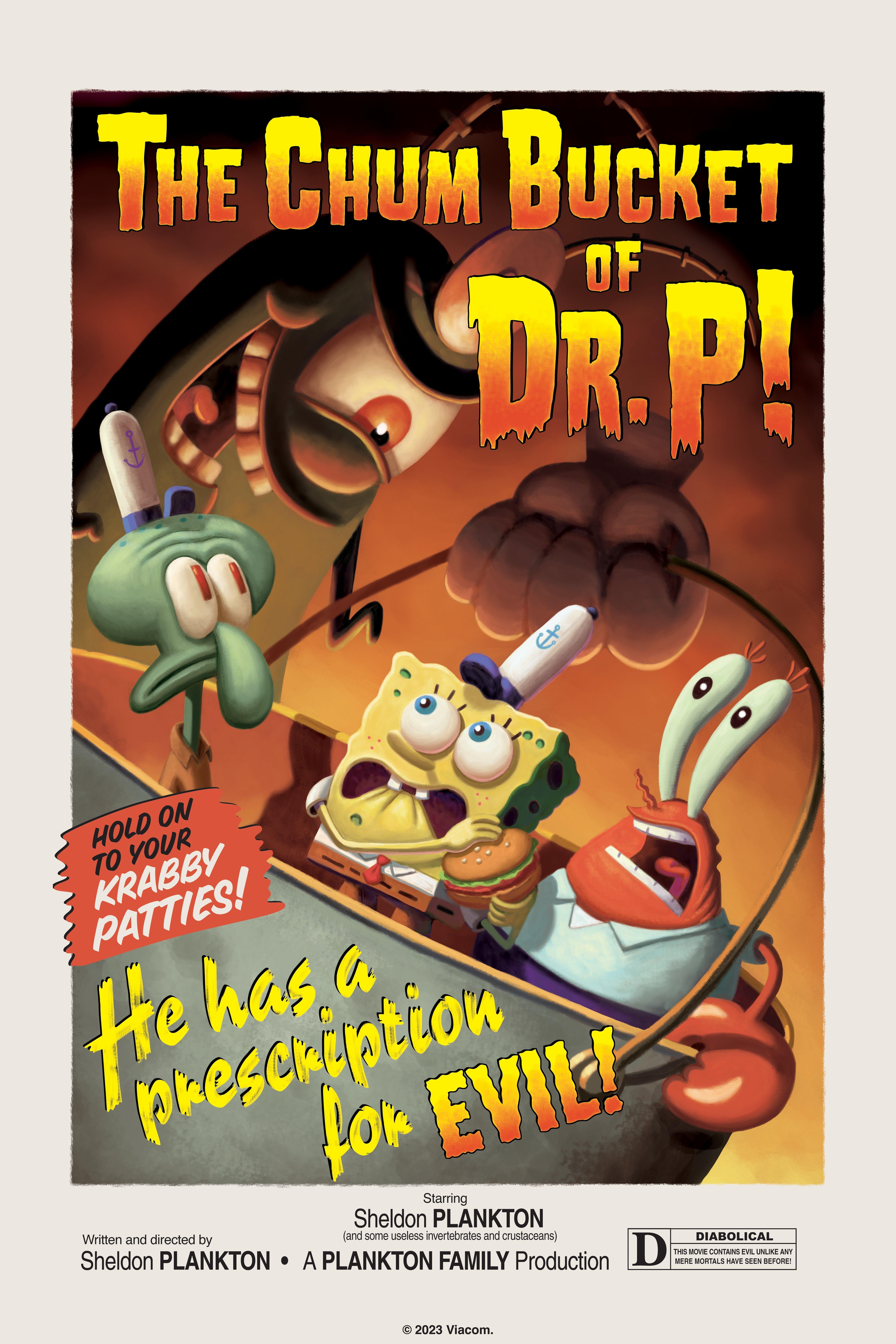 SpongeBob SquarePants The Chum Bucket Of Dr.P Poster, WHITE, hi-res