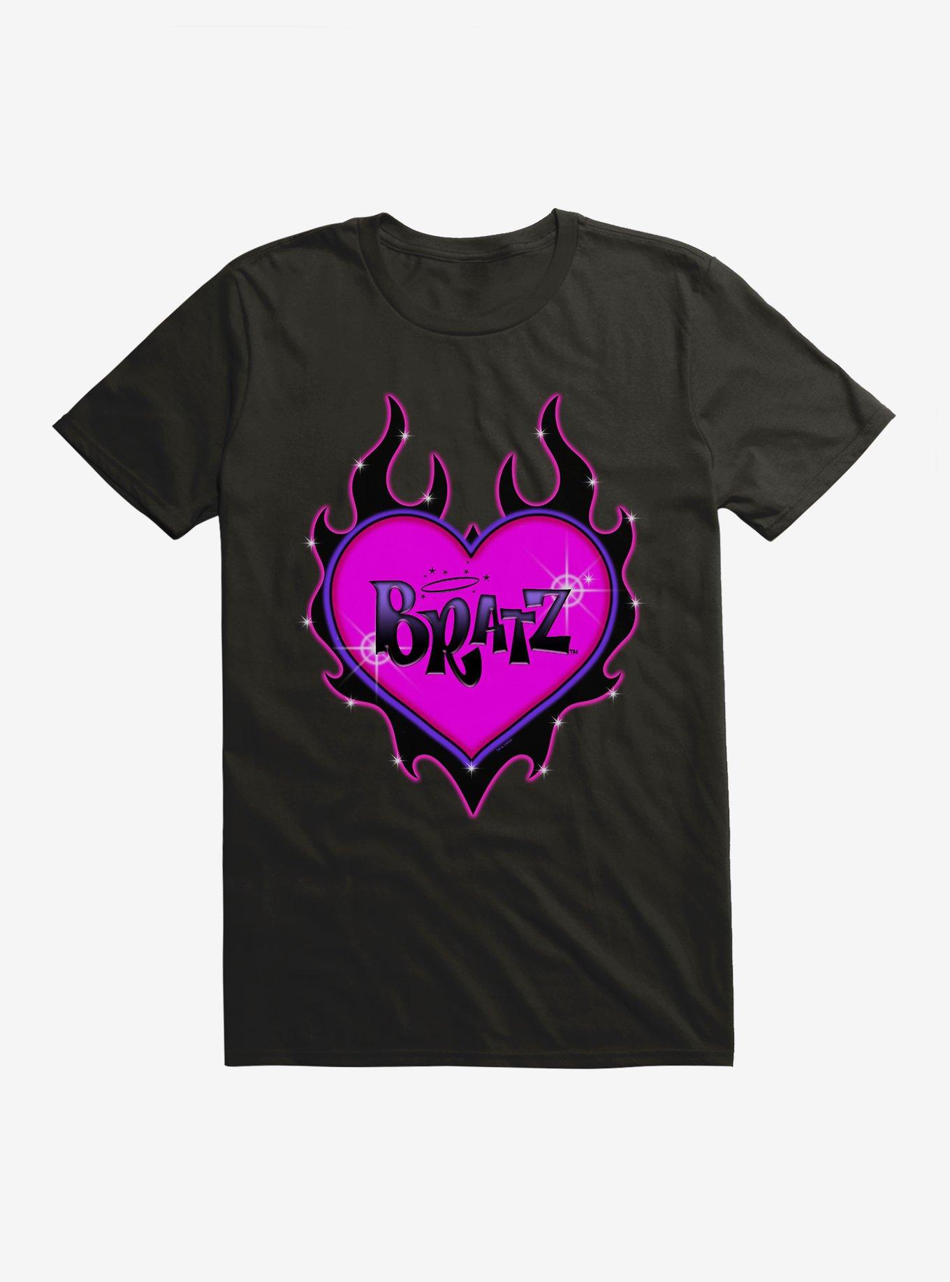Bratz Flame Heart T-Shirt, BLACK, hi-res