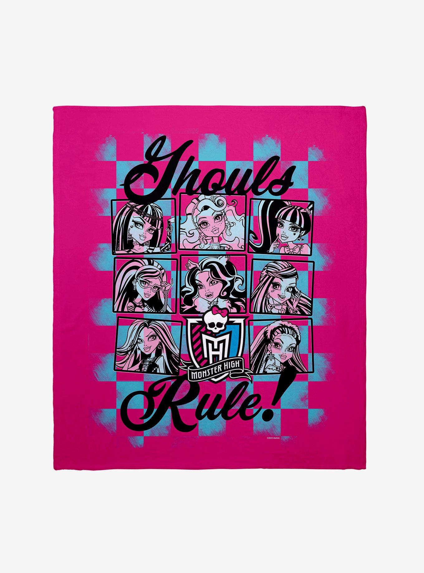 Monster High Ghoul's Rule Throw Blanket, , hi-res