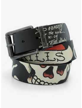 Ed Hardy Tattoo Skull Belt, , hi-res