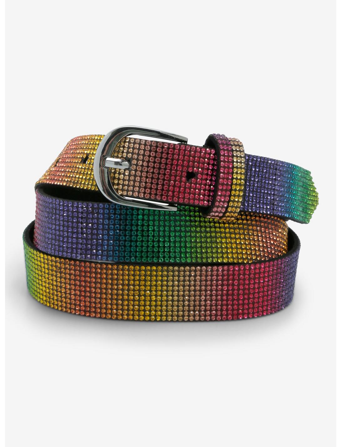 Rainbow Bling Belt, MULTI, hi-res