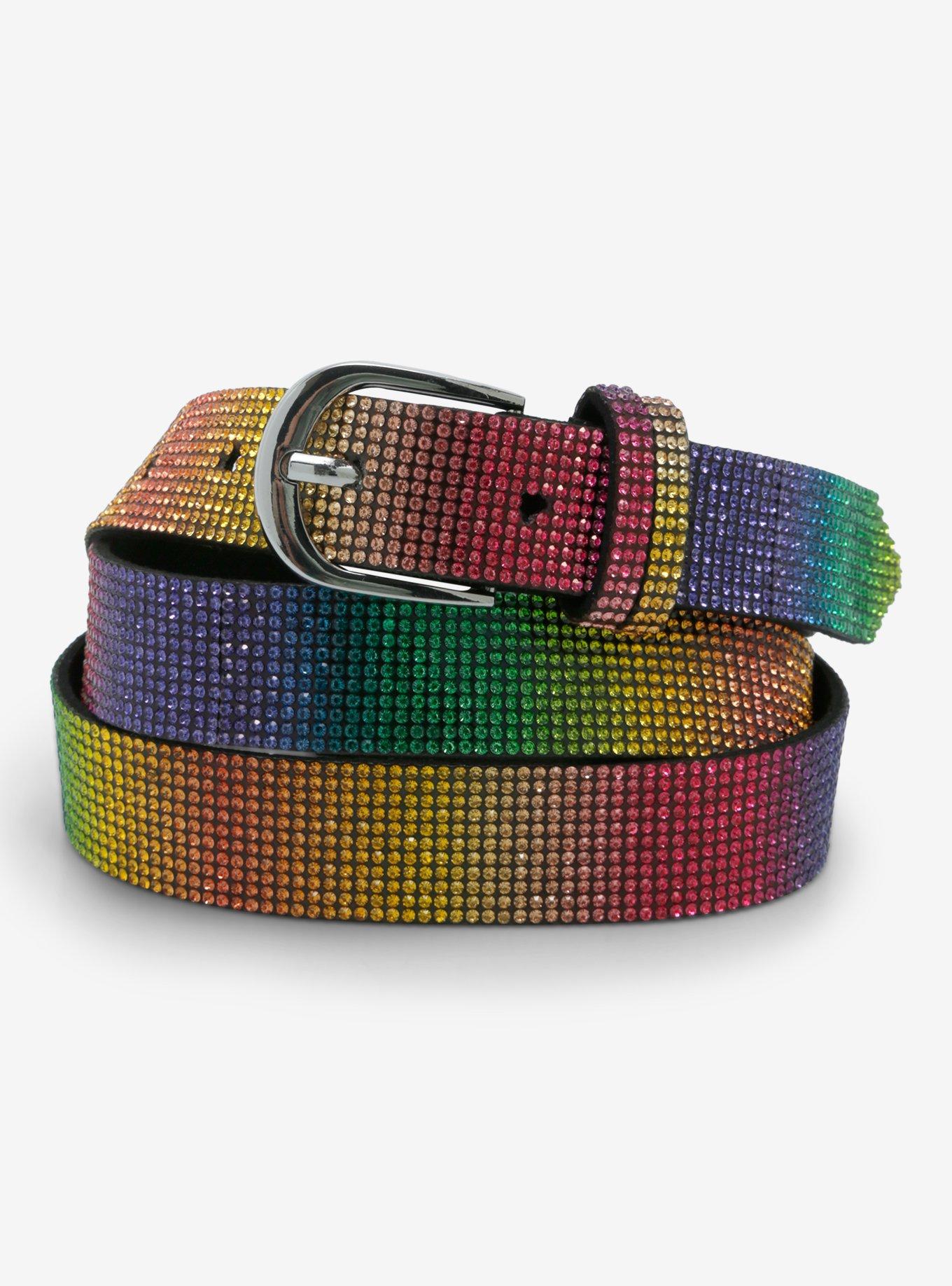Rainbow Bling Belt, MULTI, hi-res