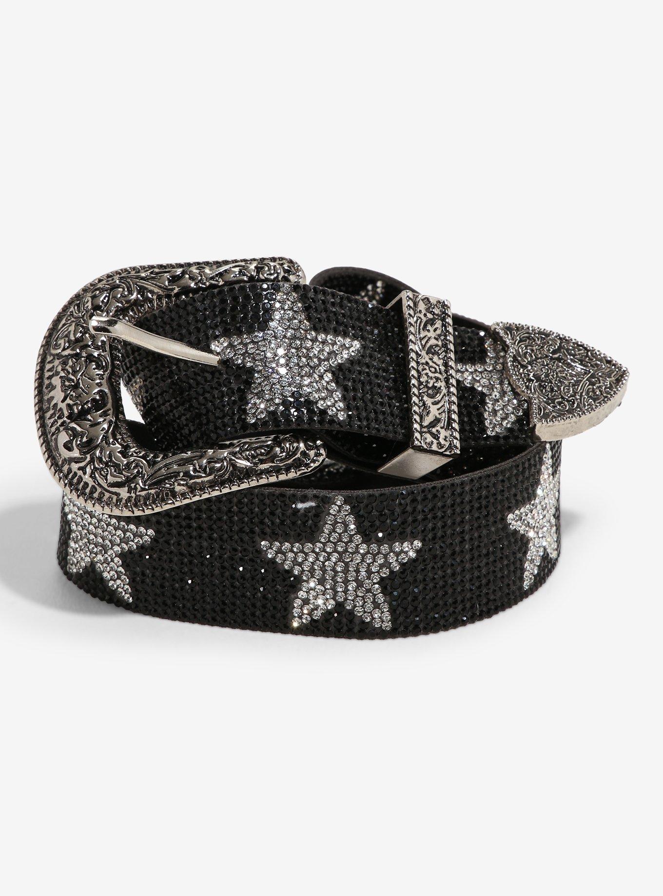Rhinestone Star Western Belt, , hi-res