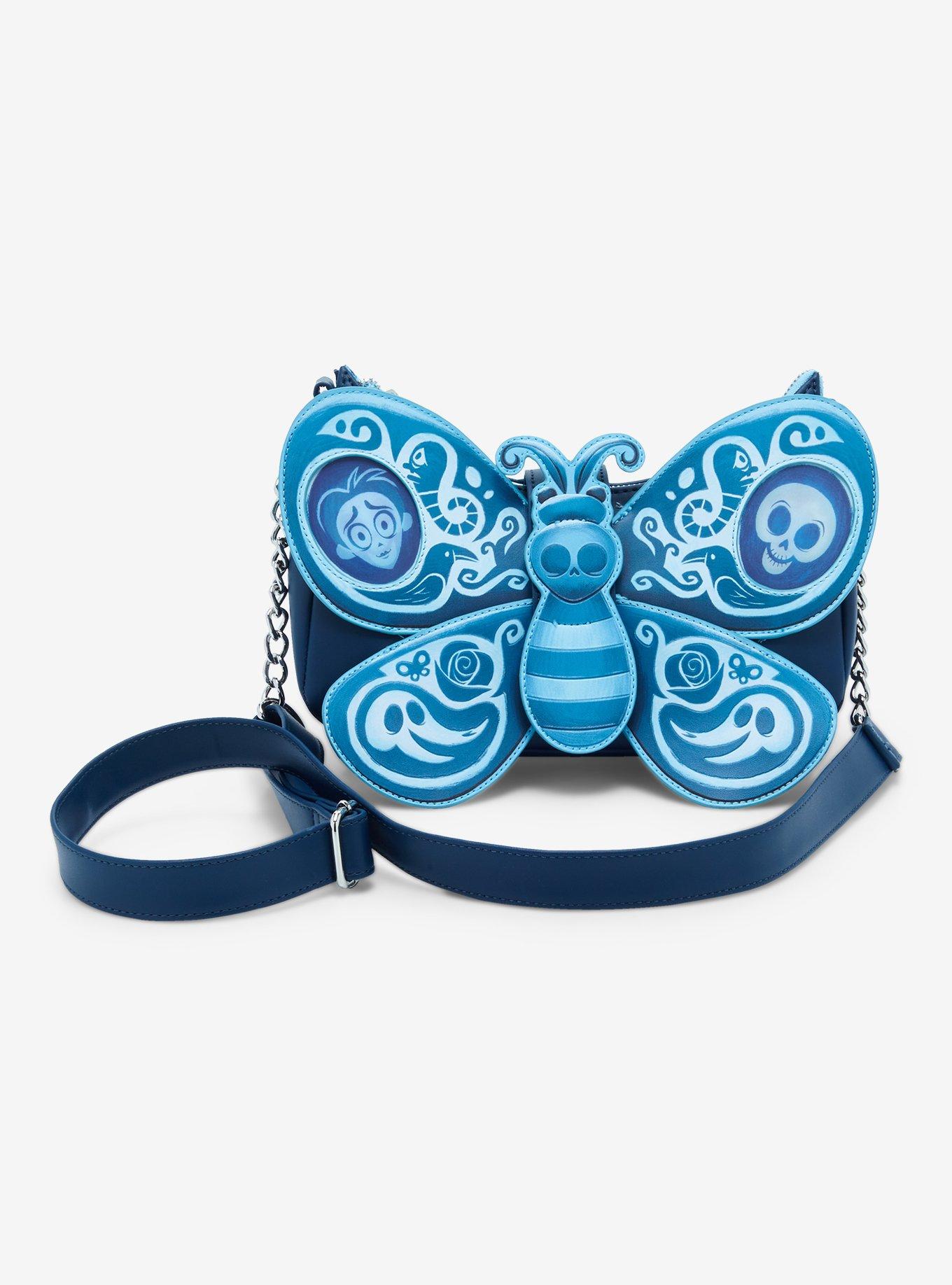 ◆LOUNGE FLY◆コープスブライド バタフライ バック 送料込 Loungefly The Corpse Bride Butterfly Figural Crossbody Bag