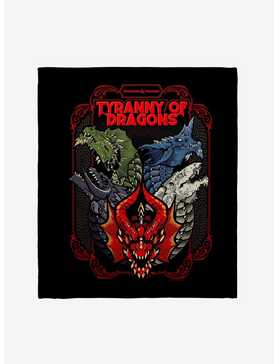 Dungeons & Dragons Tyranny Of Dragons Throw Blanket, , hi-res