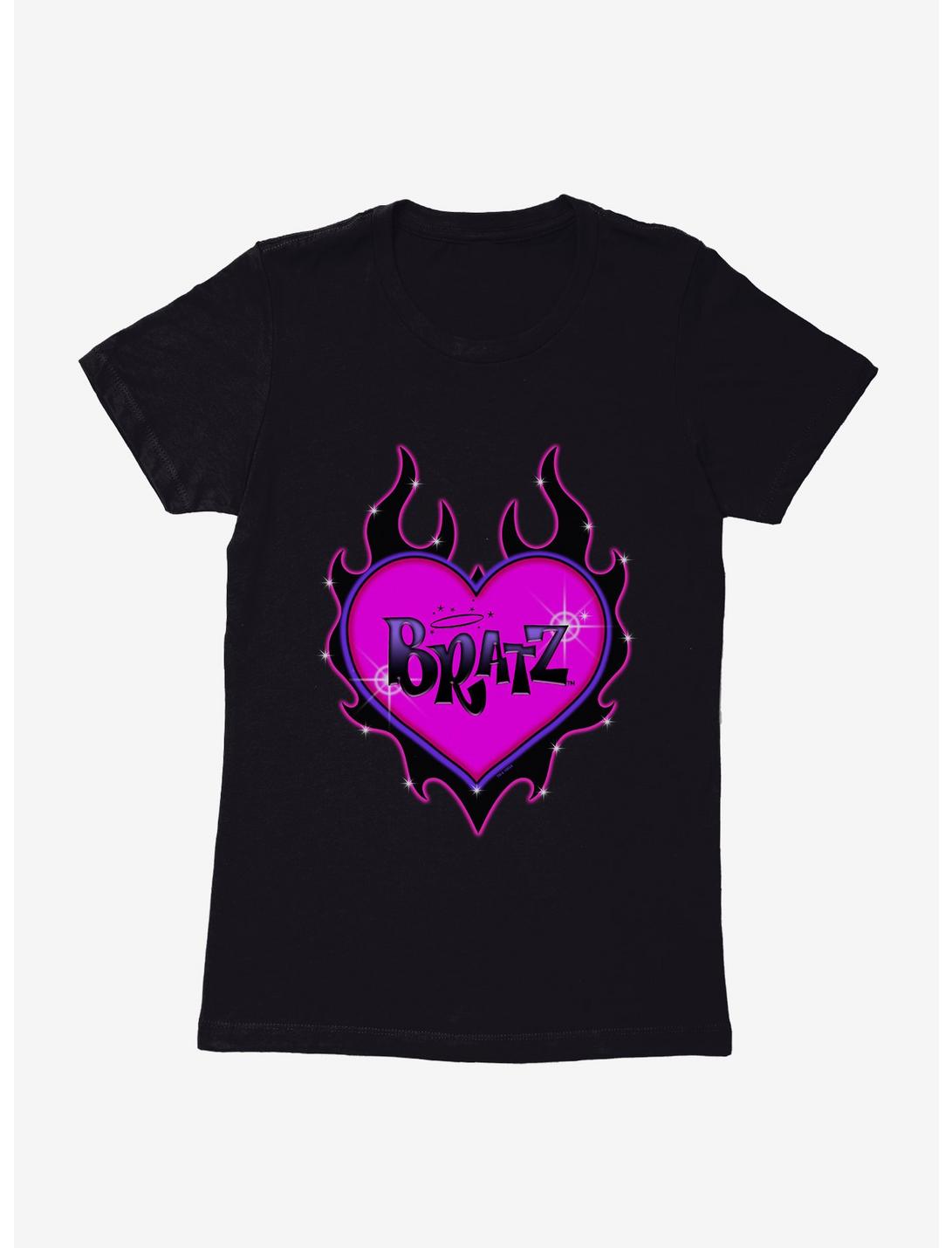 Bratz Flame Heart Womens T-Shirt, BLACK, hi-res