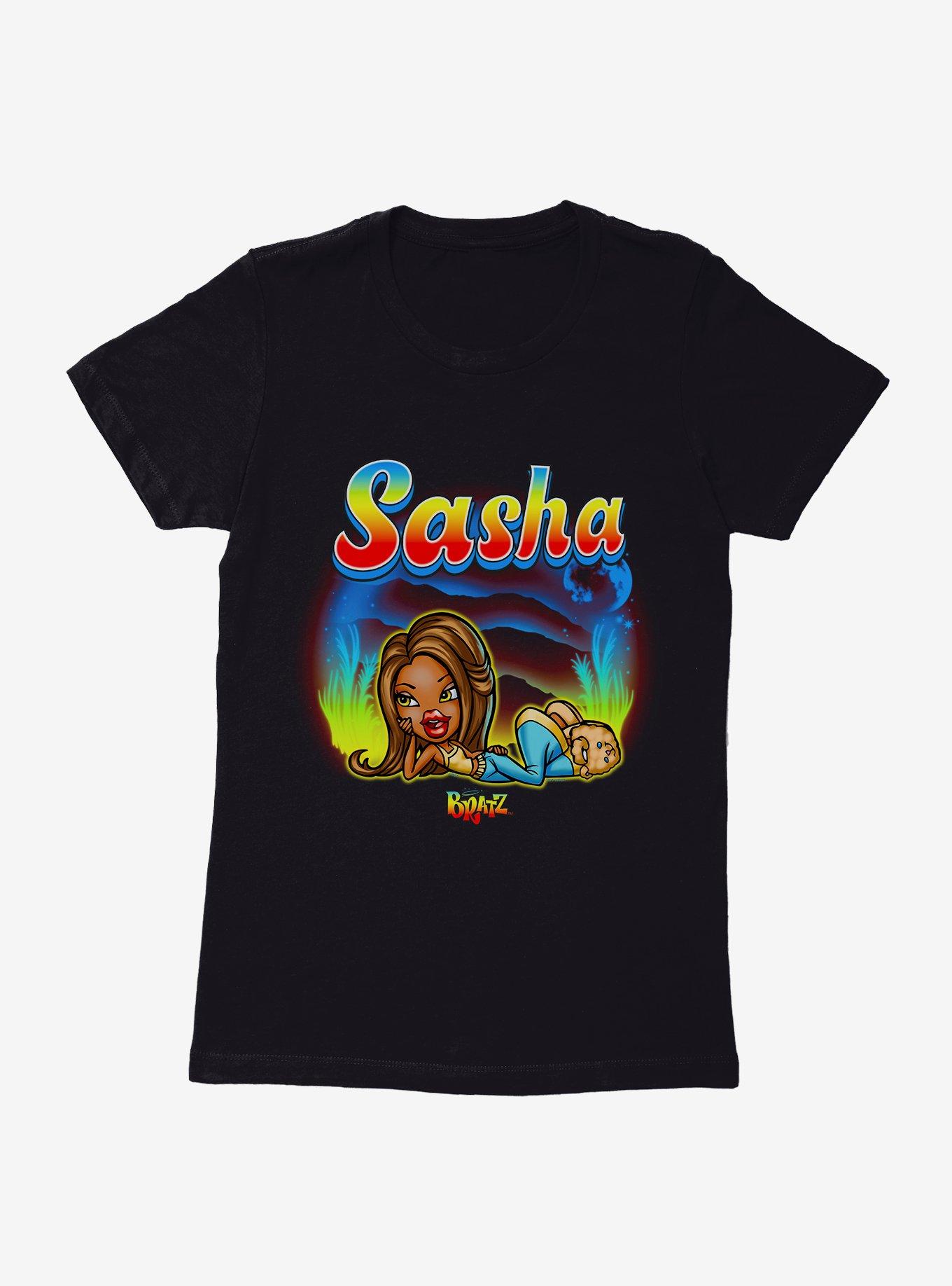 Bratz Sasha Chillin' Womens T-Shirt, BLACK, hi-res