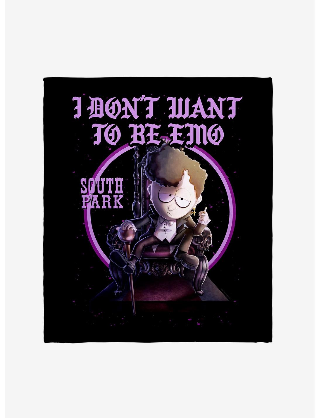 South Park I Don't Want To Be Emo Throw Blanket, , hi-res