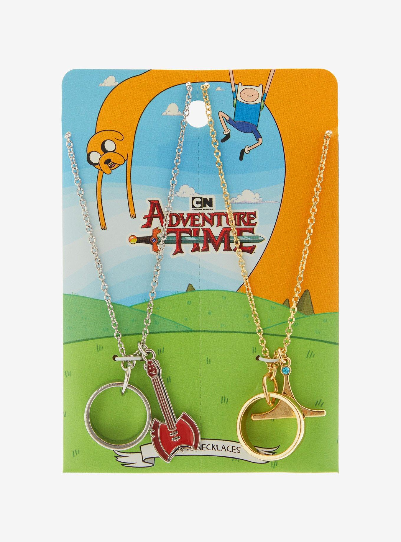 Adventure Time Marceline & Princess Bubblegum Best Friend Necklace Set, , hi-res