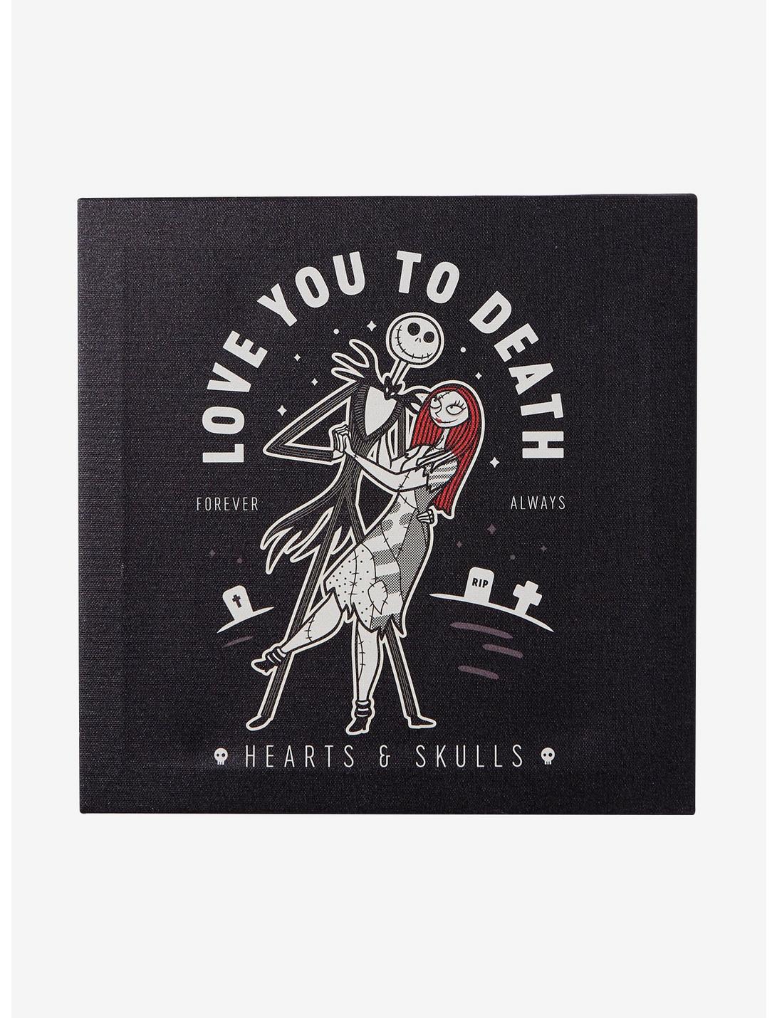 The Nightmare Before Christmas Jack & Sally Love You To Death Canvas Wall Art, , hi-res