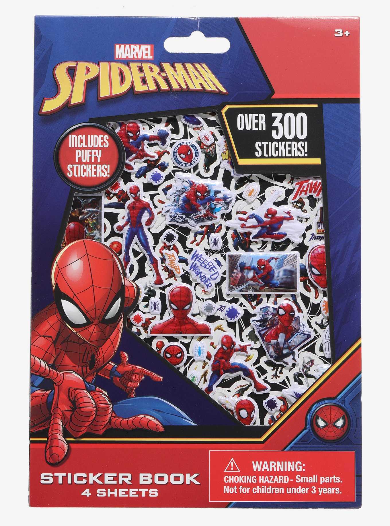 Marvel Spider-Man Little Boys Zip Up Puffer Jacket Spider-Man, Red