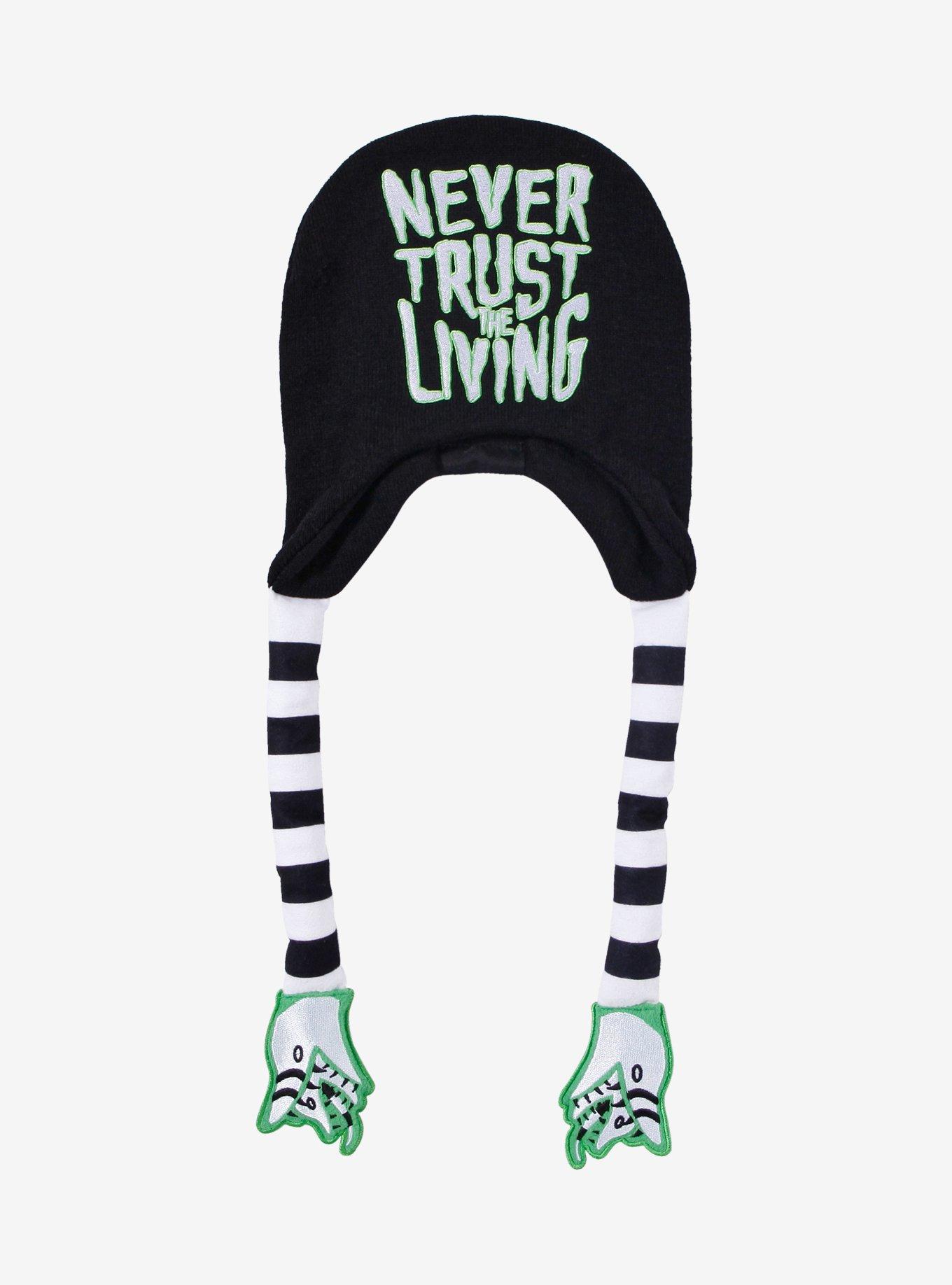 Beetlejuice Quote Sandworm Tassel Beanie, , hi-res