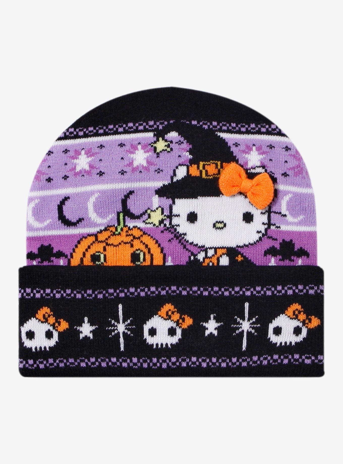 Hello Kitty Halloween Glow-In-The-Dark Beanie, , hi-res
