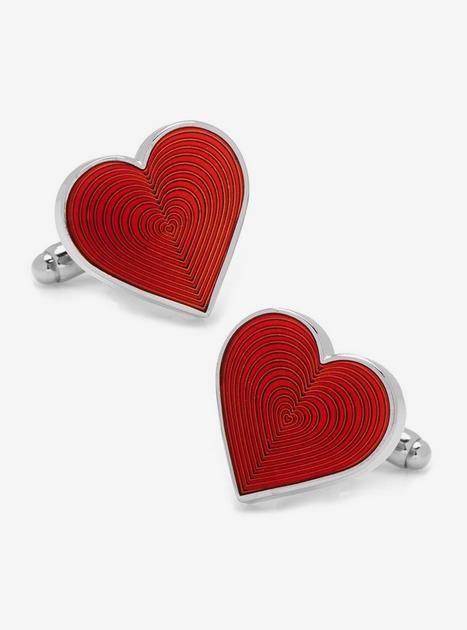 Red Heart Cufflinks | Hot Topic