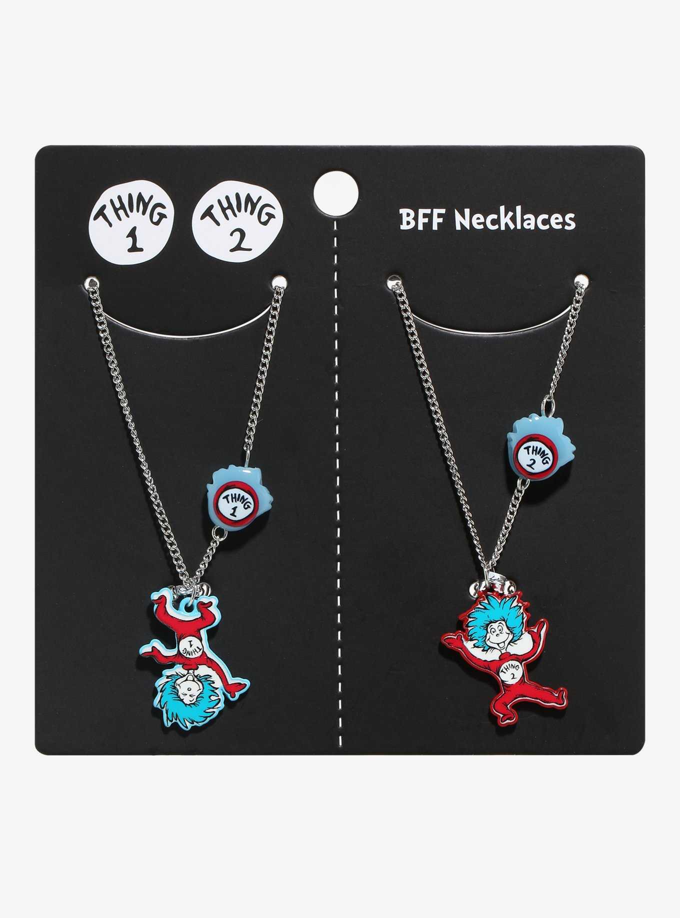 Dr. Seuss Thing 1 & Thing 2 Best Friend Necklace Set, , hi-res