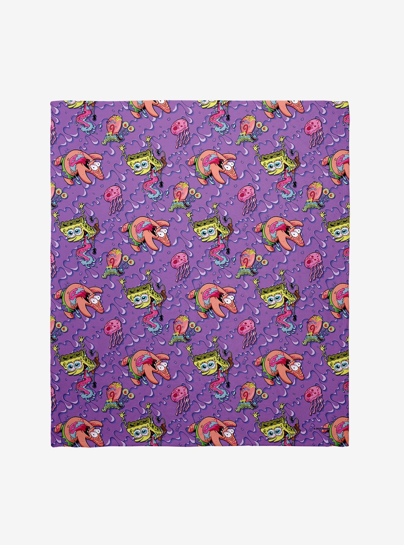 SpongeBob SquarePants Jelly Drool Throw Blanket, , hi-res