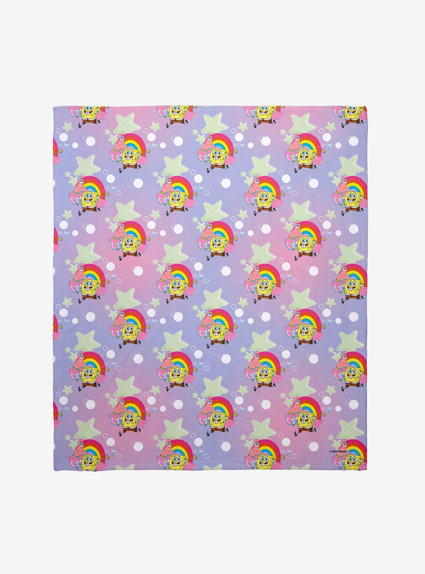 SpongeBob SquarePants Rainbow Bubbles Throw Blanket, , hi-res