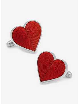 Red Heart Cufflinks, , hi-res