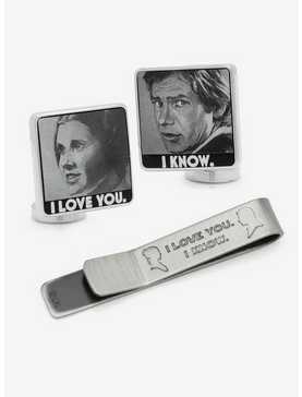 Star Wars "I Love You I Know" Cufflinks and Tie Bar Set, , hi-res