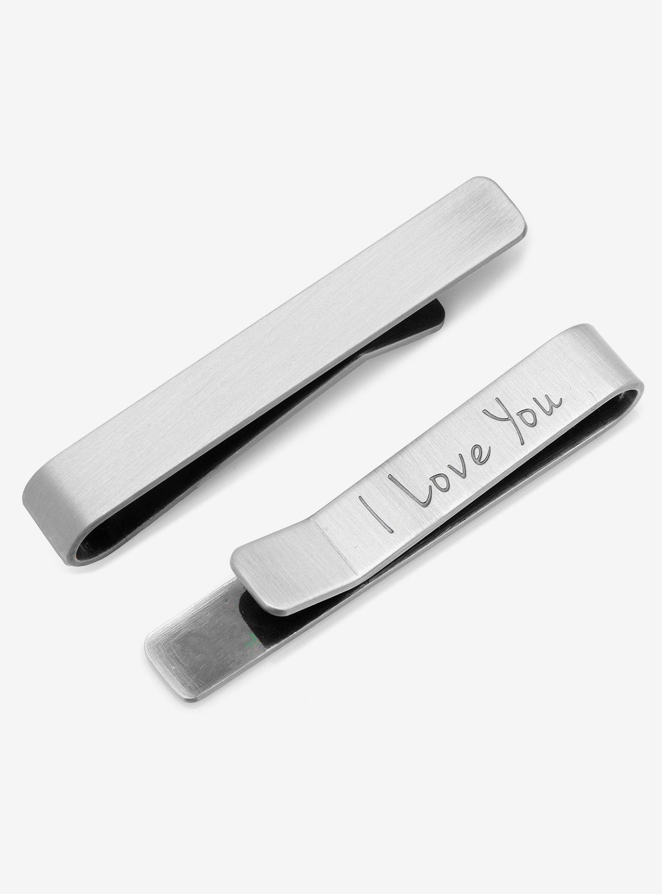 Hidden Message "I Love You" Tie Bar, , hi-res