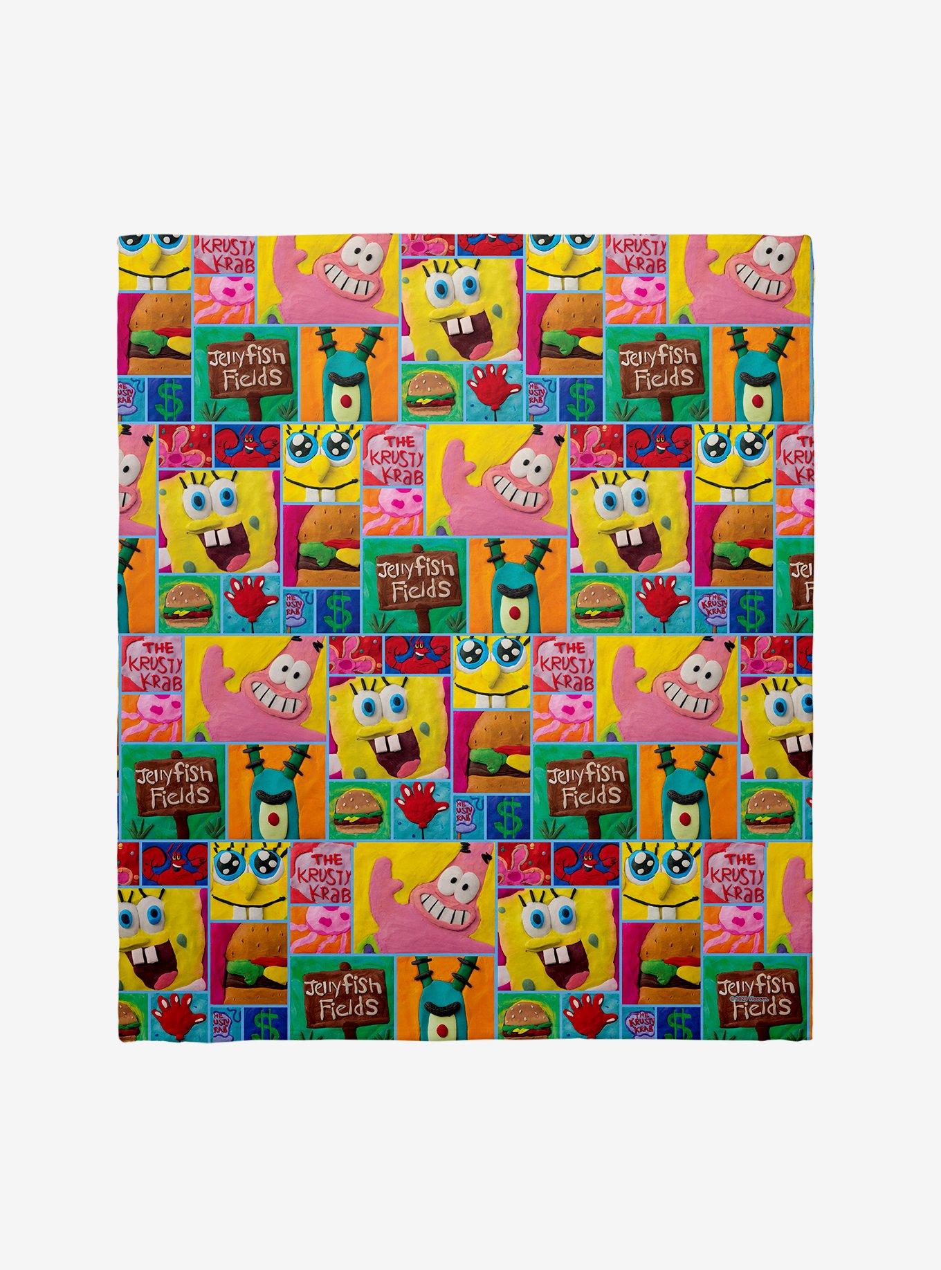 SpongeBob SquarePants Jelly Fish Fields Throw Blanket, , hi-res