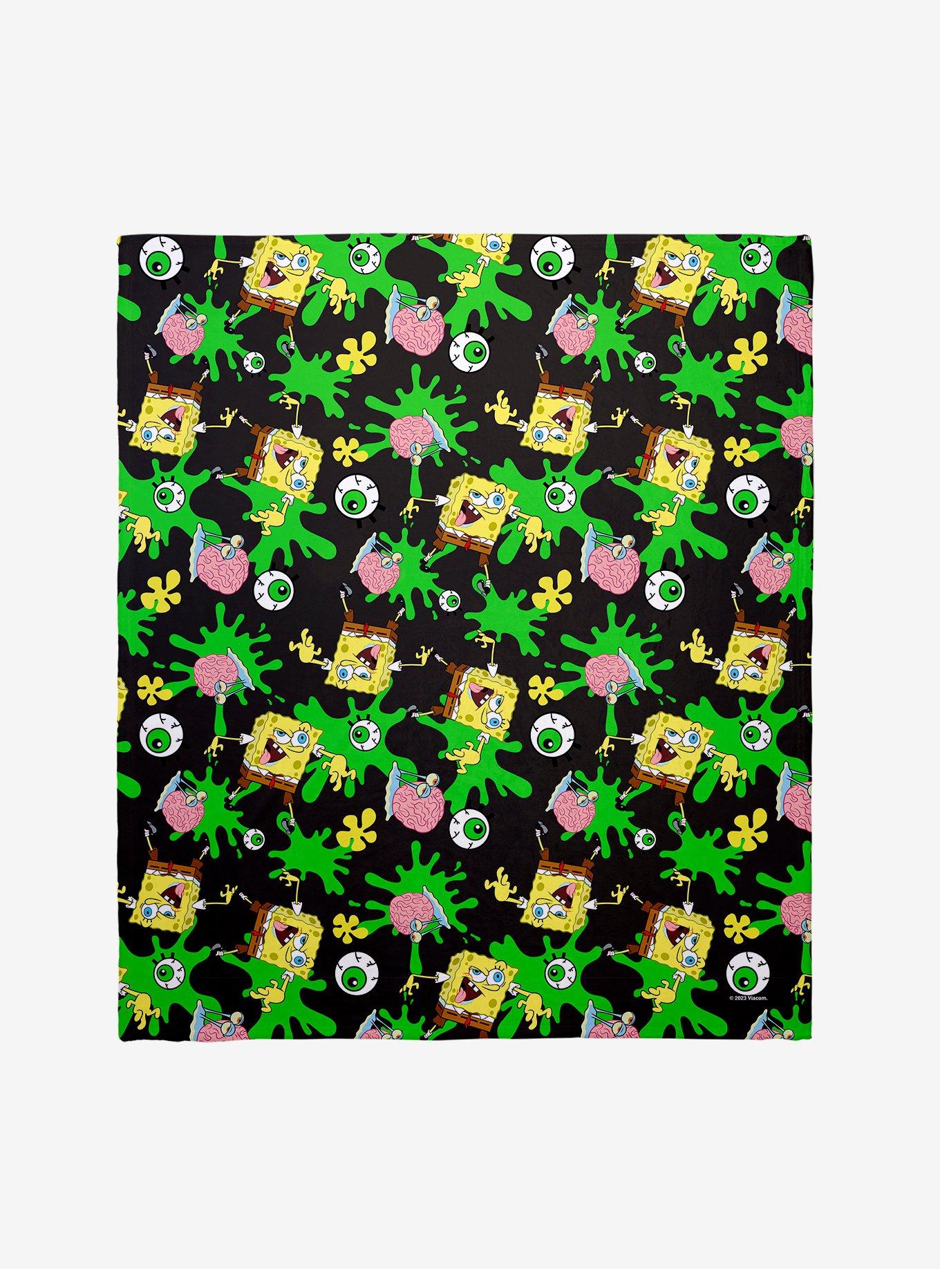 SpongeBob SquarePants Eyeball Slime Throw Blanket, , hi-res