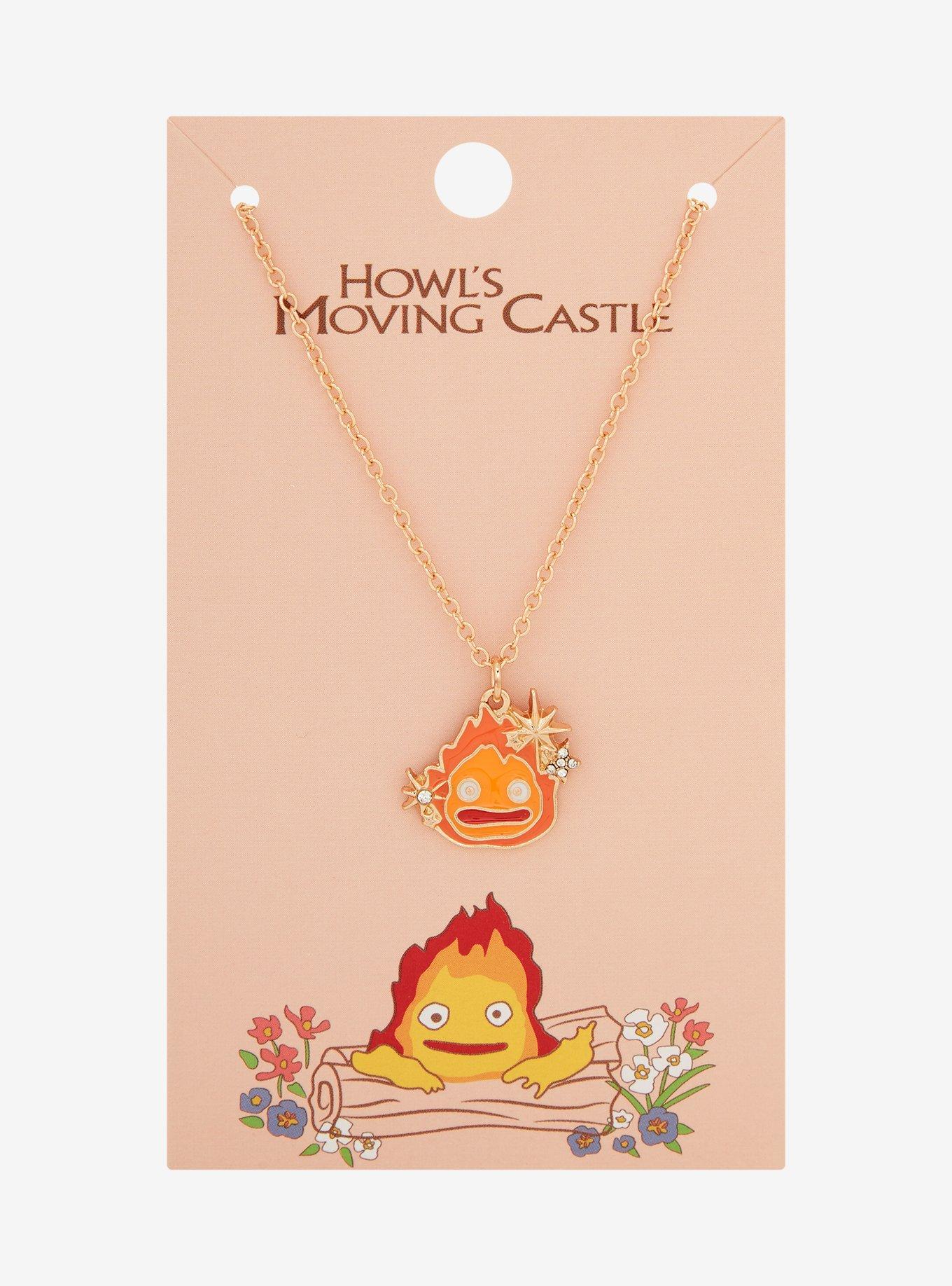 Studio Ghibli Howl's Moving Castle Calcifer Necklace - BoxLunch Exclusive, , hi-res