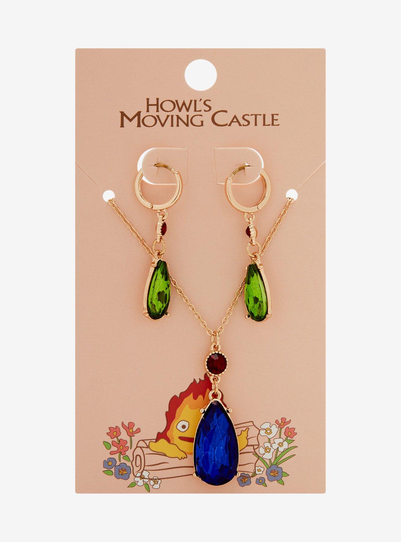 Studio Ghibli Howl's Moving Castle Replica Howl's Necklace and Earring Set - BoxLunch Exclusive, , hi-res