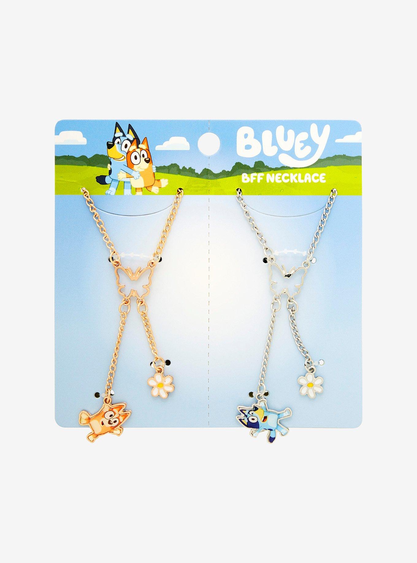 Bluey Bingo & Bluey Butterfly BFF Necklace Set — BoxLunch Exclusive, , hi-res