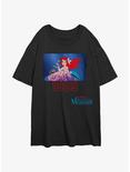 Disney The Little Mermaid Ariel 1989 Girls Oversized T-Shirt, BLACK, hi-res