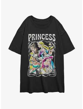 Disney Princesses Retro Princess Girls Oversized T-Shirt, , hi-res