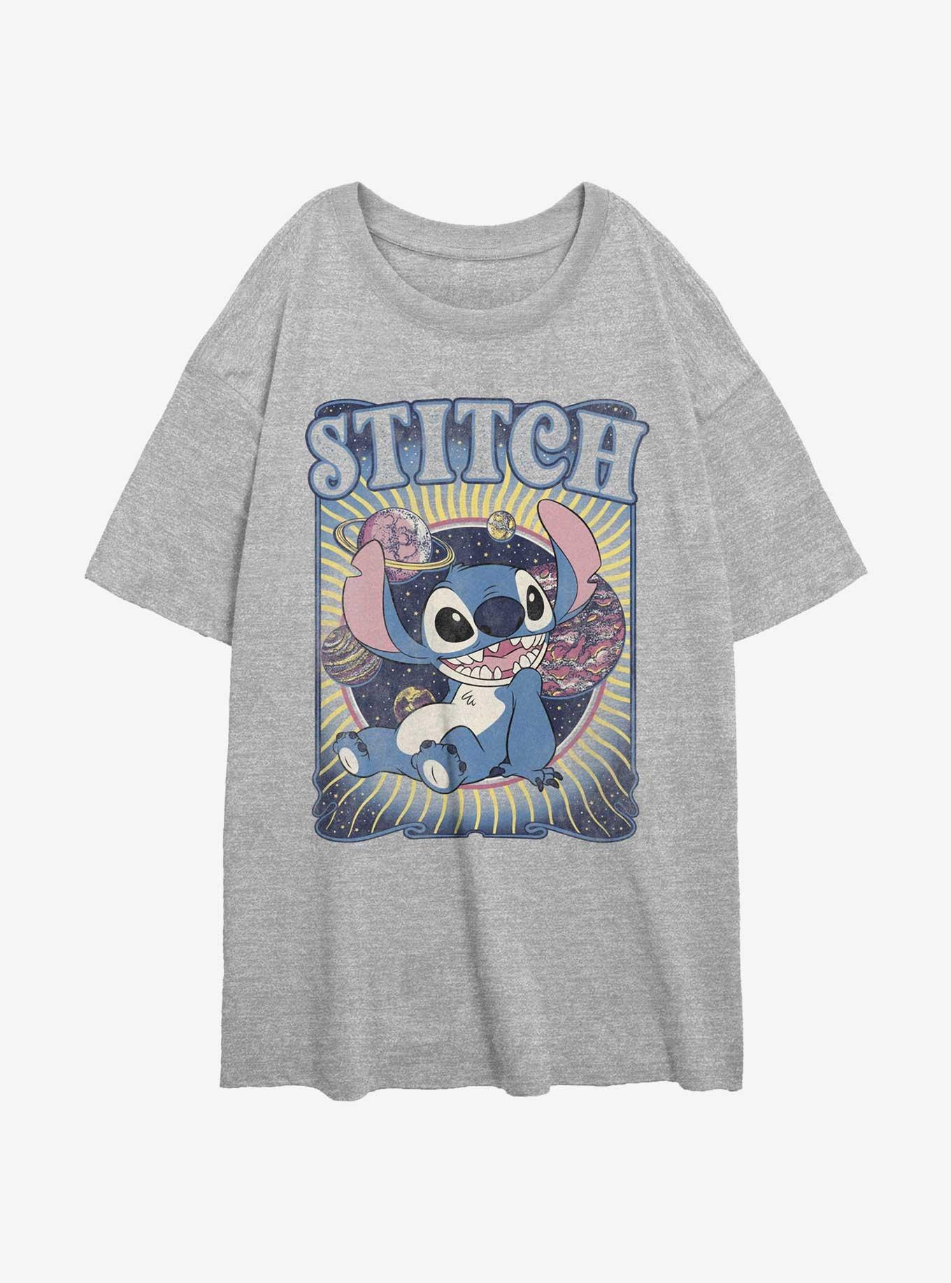 Disney Lilo & Stitch Groovy Stitch Girls Oversized T-Shirt, , hi-res