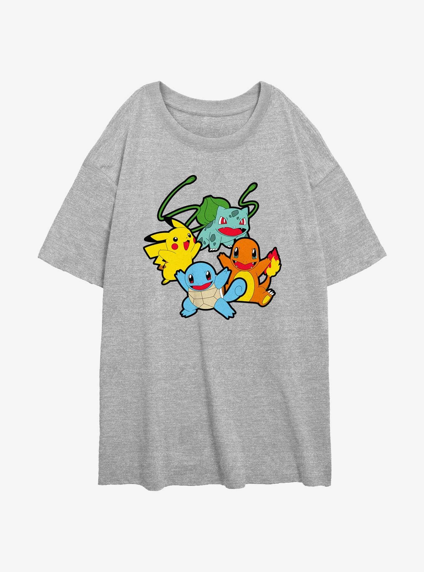 Pokemon Classic Pokemon Group Girls Oversized T-Shirt, , hi-res