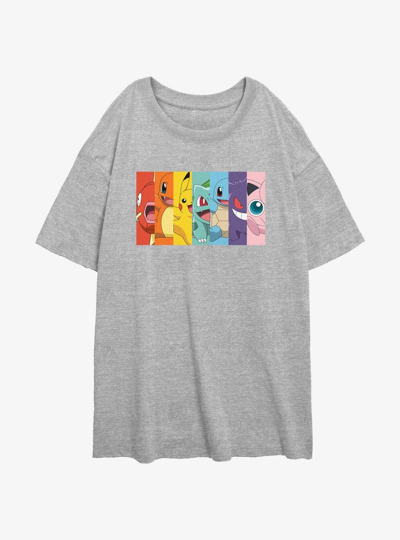 Pokemon Rainbow Portrait Girls Oversized T-Shirt, , hi-res