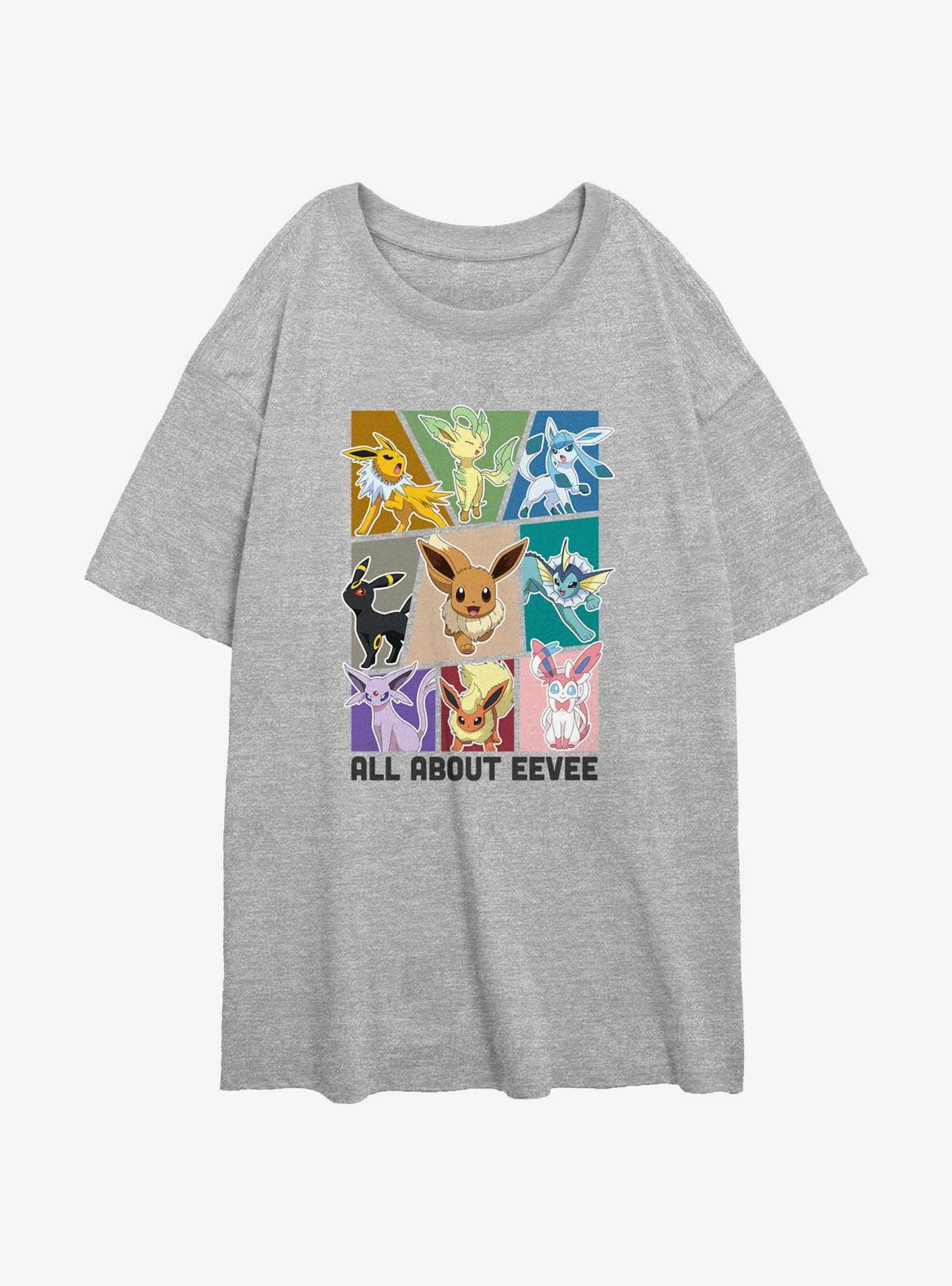 Pokemon Eevee Eeveelution Girls Oversized T-Shirt, , hi-res