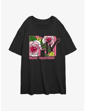 MTV Floral Mtv Girls Oversized T-Shirt, , hi-res