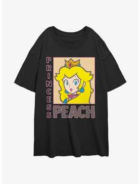 Nintendo Framed Princess Peach Girls Oversized T-Shirt, , hi-res