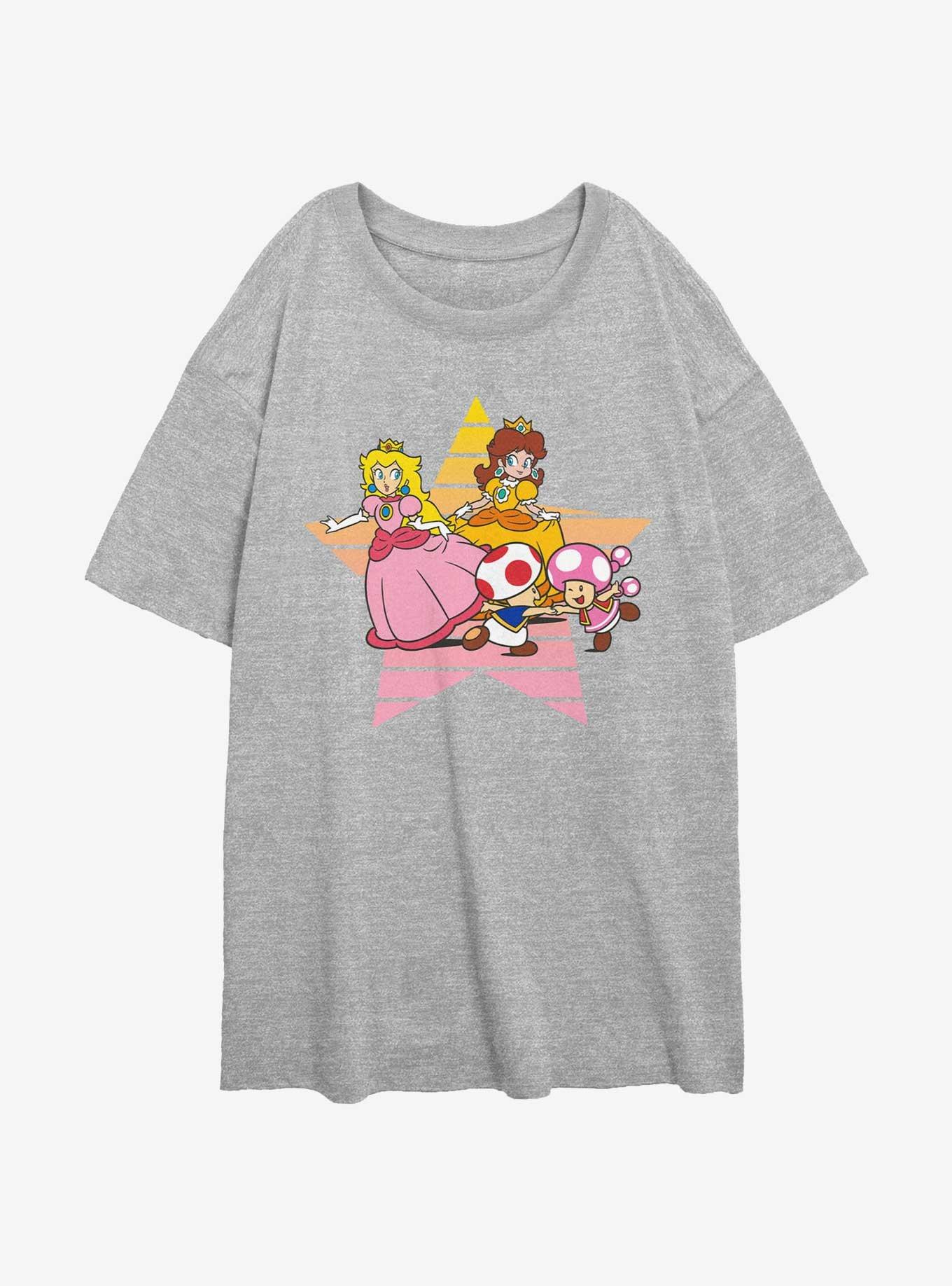 Nintendo Princess Peach & Daisy Star Girls Oversized T-Shirt, , hi-res