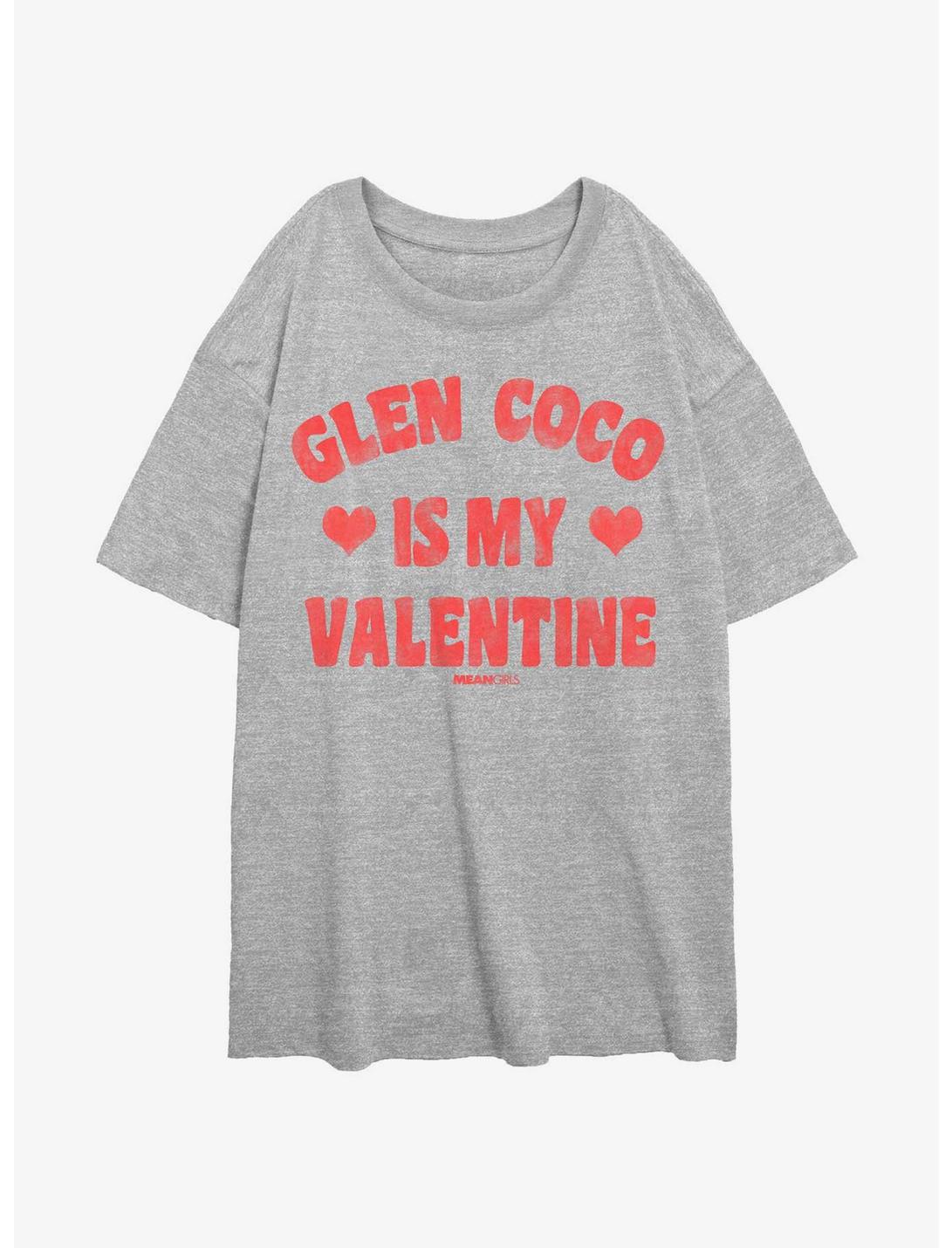 Mean Girls Glen Coco Is My Valentine Girls Oversized T-Shirt, ATH HTR, hi-res