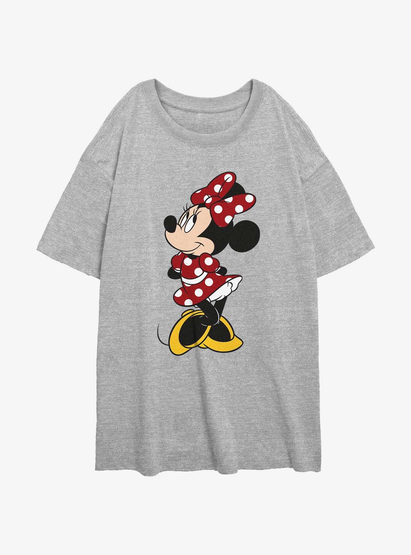 Disney Minnie Mouse Vintage Minnie Girls Oversized T-Shirt, ATH HTR, hi-res