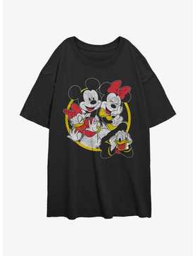 Disney Mickey Mouse Classic Couples Girls Oversized T-Shirt, , hi-res