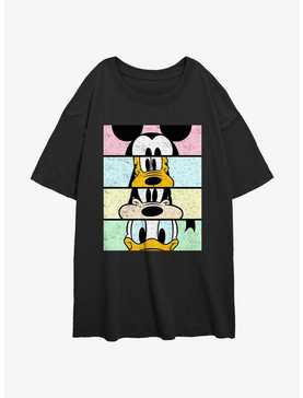 Disney Mickey Mouse Crew Crop Girls Oversized T-Shirt, , hi-res