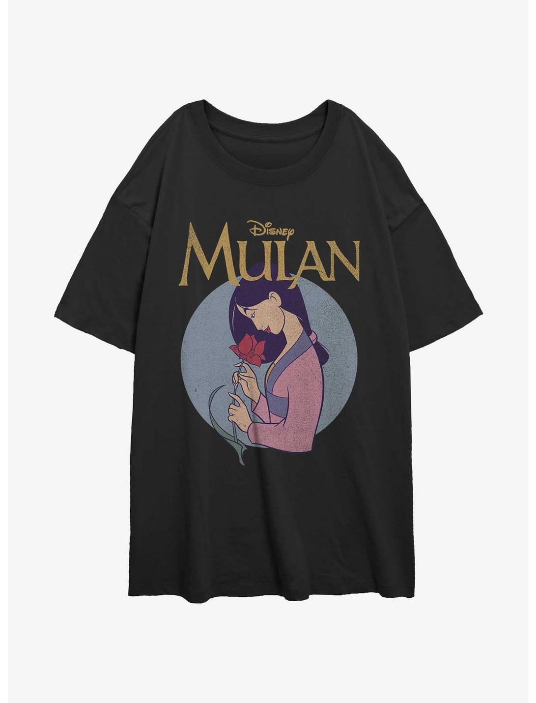 Disney Mulan Rarest Beauty Girls Oversized T-Shirt, BLACK, hi-res