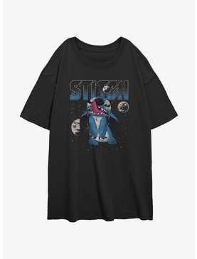 Disney Lilo & Stitch Stitch Planets Girls Oversized T-Shirt, , hi-res