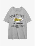 Mean Girls Get Cheese Fries Girls Oversized T-Shirt, ATH HTR, hi-res
