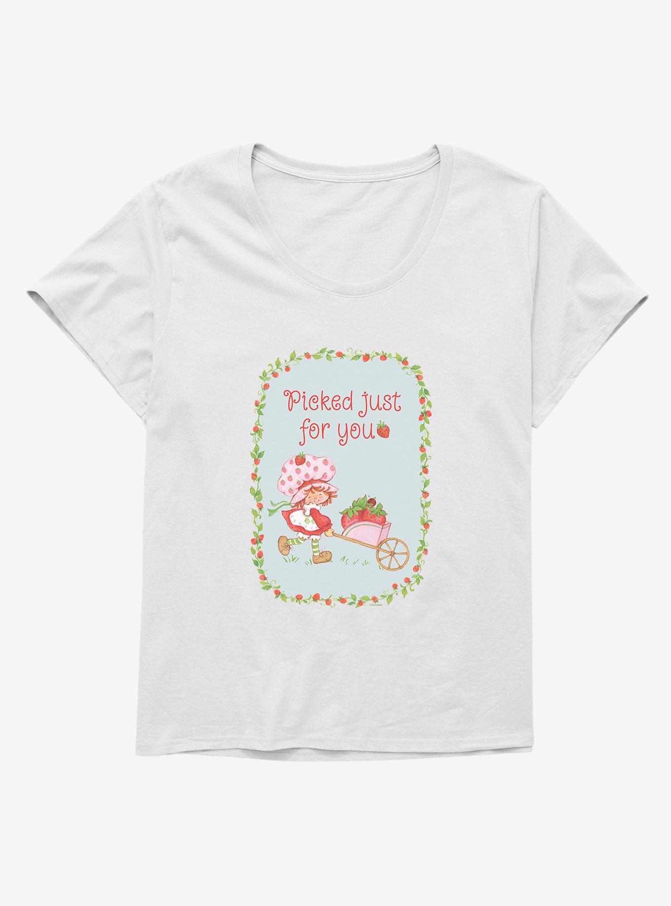 Strawberry Shortcake Picked Just For You Womens T-Shirt Plus Size, WHITE, hi-res
