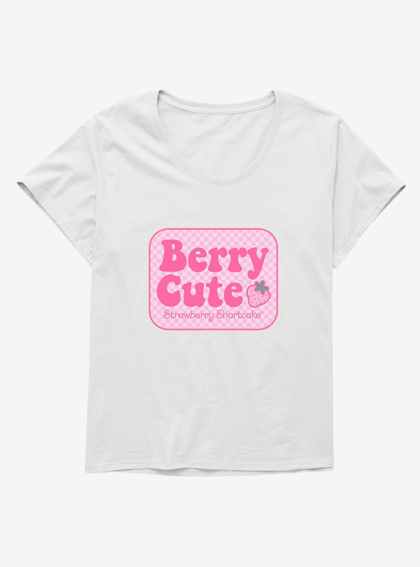 Strawberry Shortcake Berry Cute Womens T-Shirt Plus Size, WHITE, hi-res