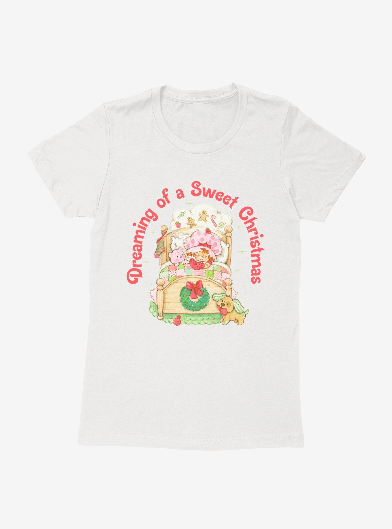 Strawberry Shortcake Dreaming Of A Sweet Christmas Womens T-Shirt, , hi-res