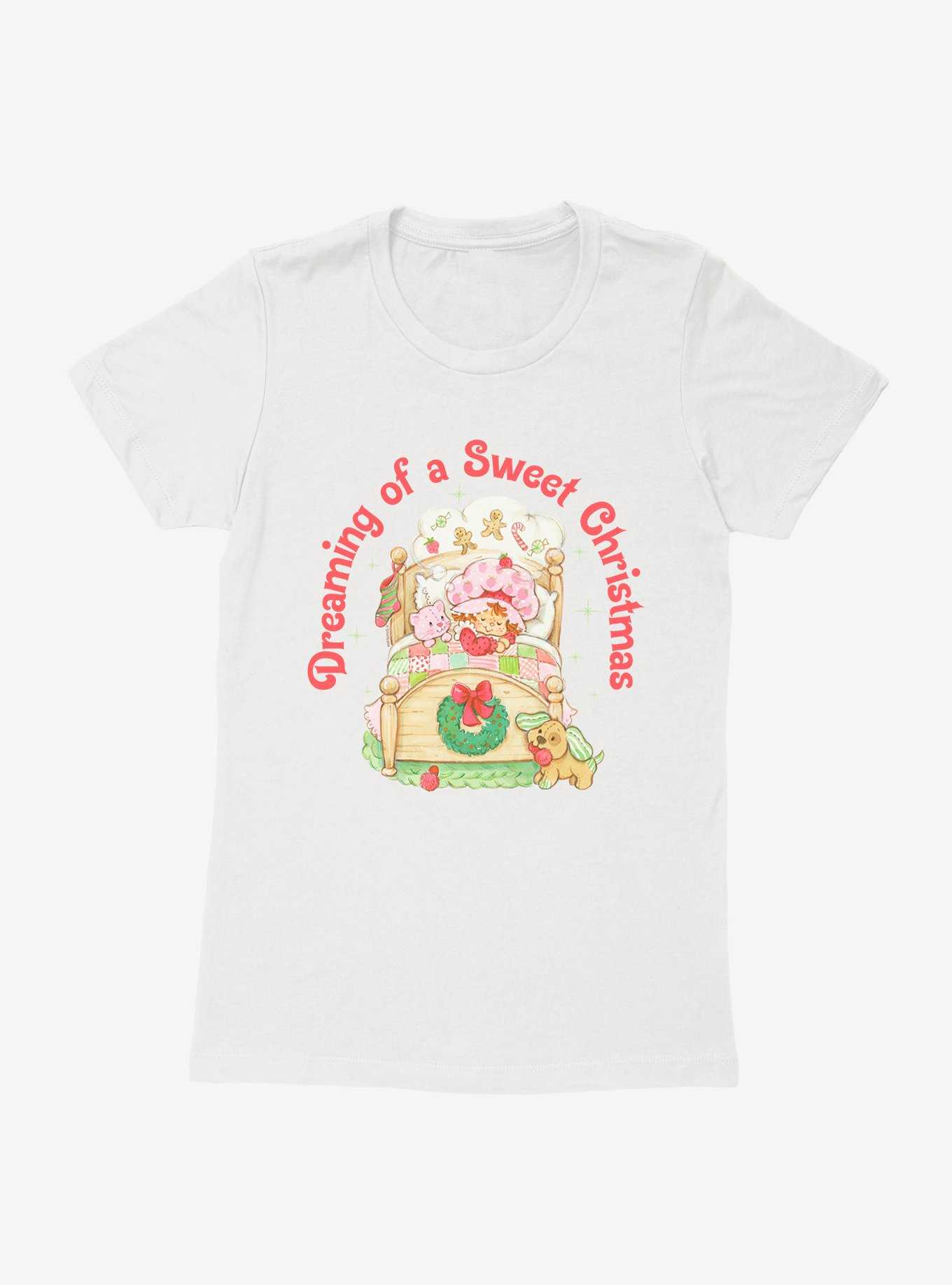 Strawberry Shortcake Dreaming Of A Sweet Christmas Womens T-Shirt, , hi-res
